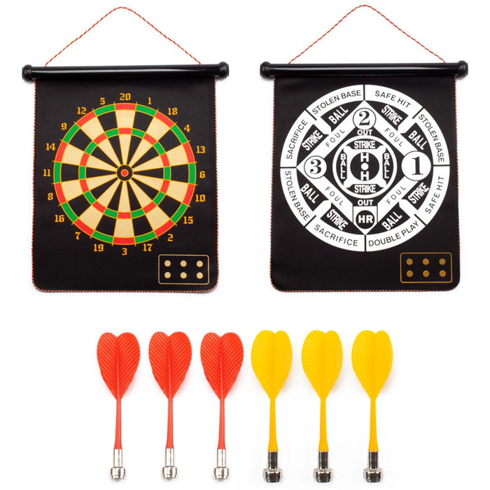GSE Games & Sports Expert 16Inch Baseball Dart Board Set